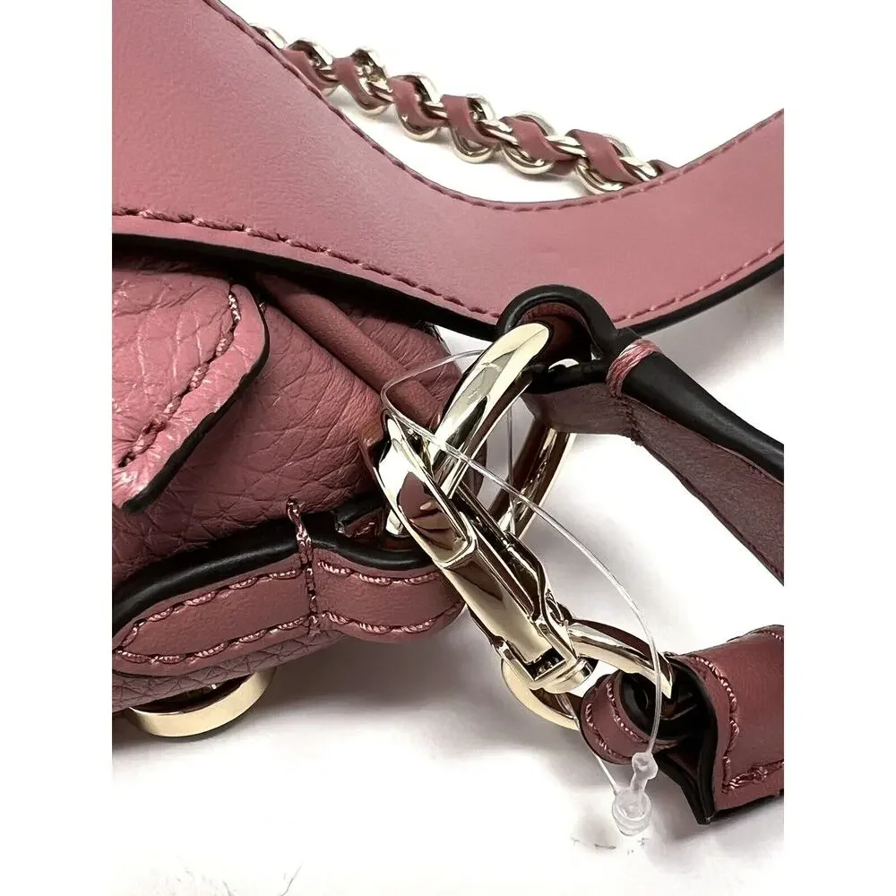 Michael Kors Slater Extra Small Pebbled Leather Sling Fanny Pack Rose Pink XS